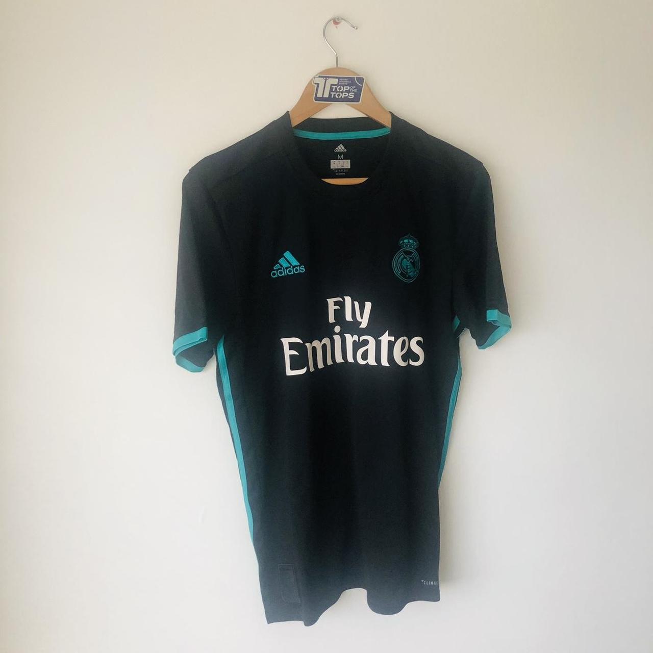 Real Madrid 2017/18 Black Football Shirt (M)
