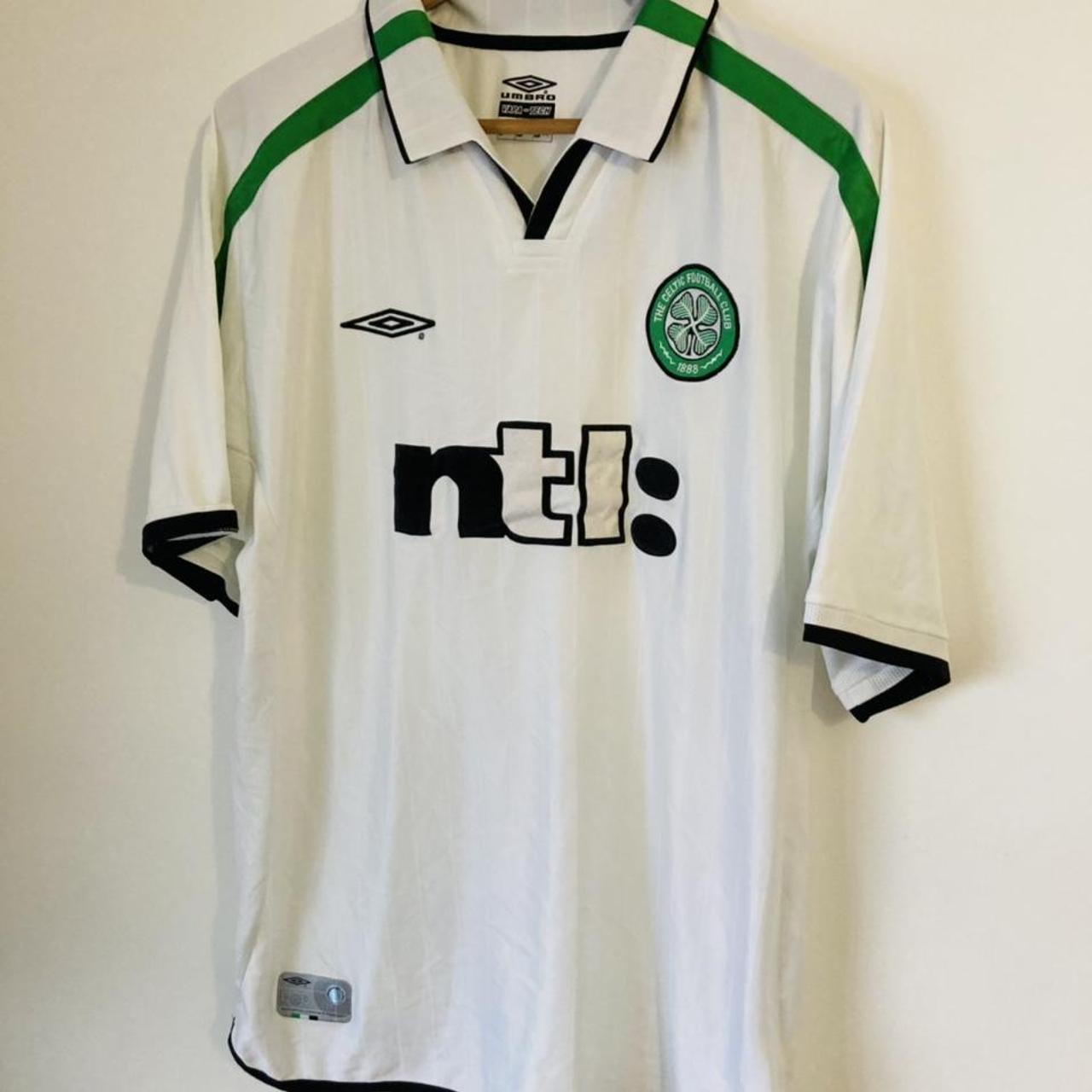 Celtic 2001/2002 White Away Football Shirt (XL)