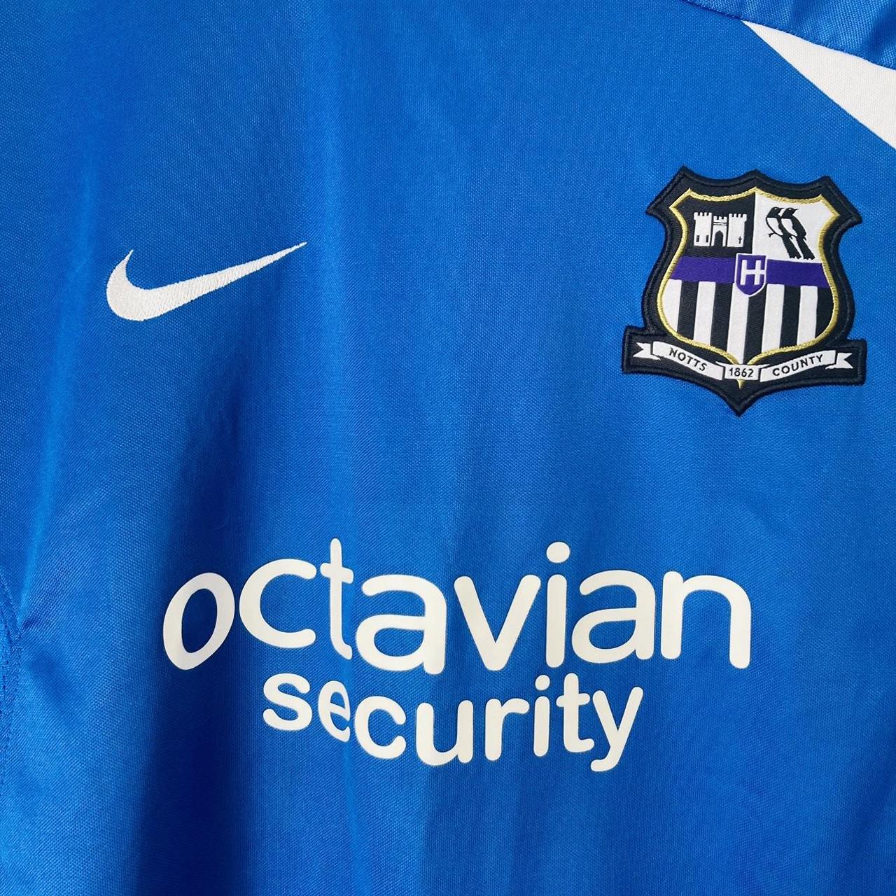 Notts County 2009/2010 Blue Away Football Shirt (YL)