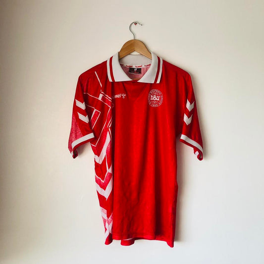 Denmark 1995 Red Home Football Shirt (M)