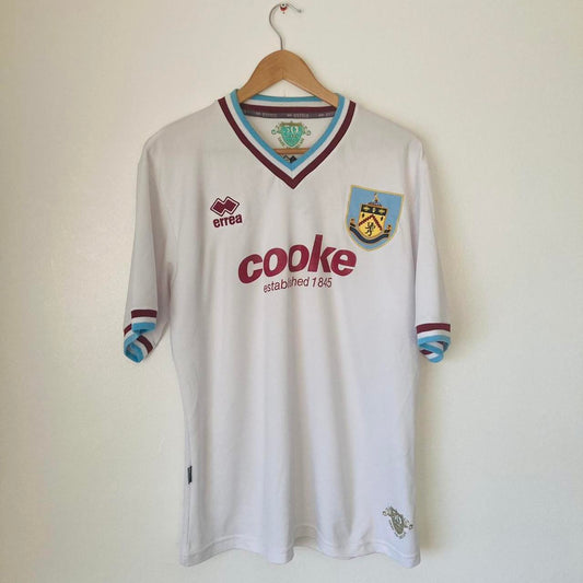 Burnley 2009/2010 White Away Football Shirt (L)