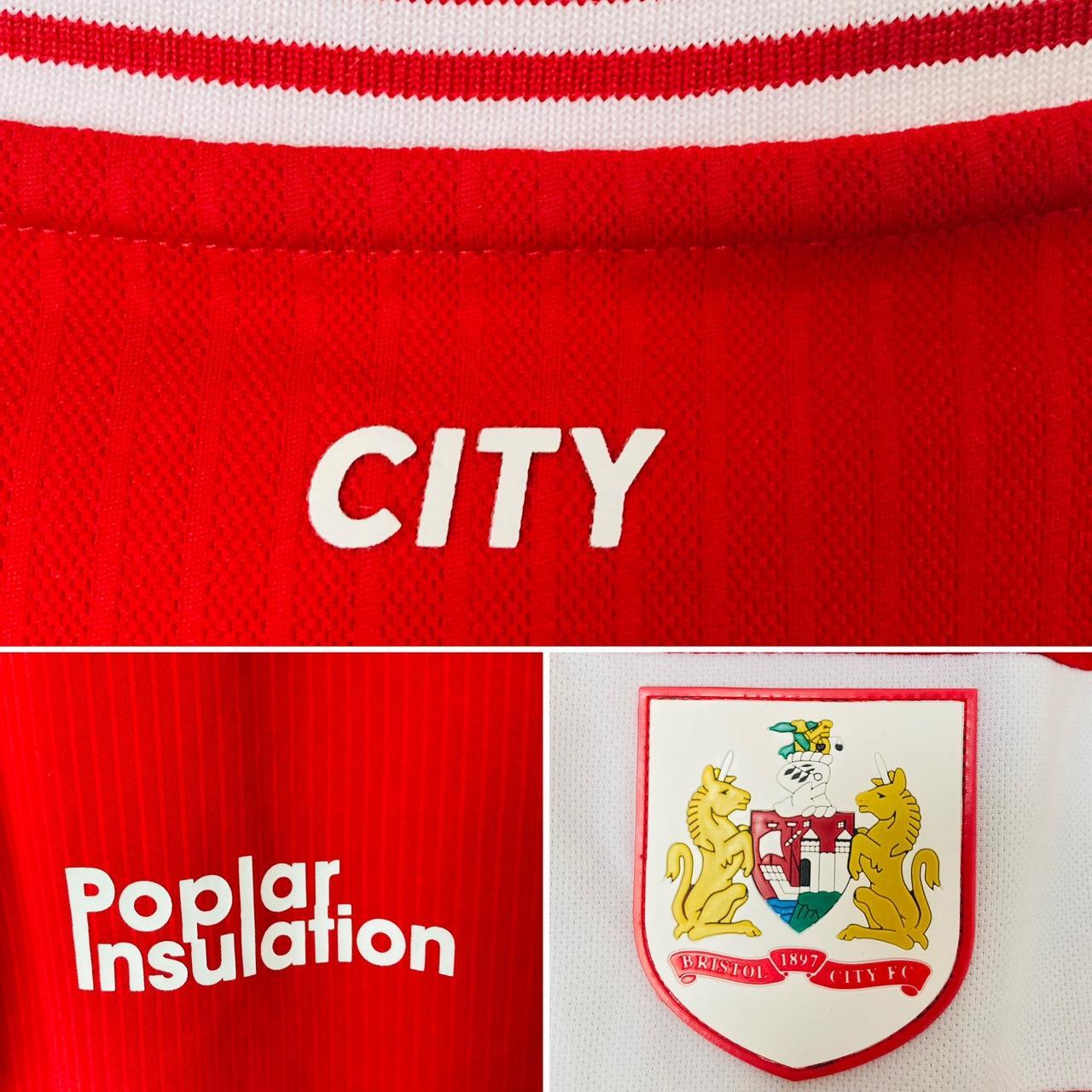 Bristol City 2018/2019 Red & White Football Shirt (L)