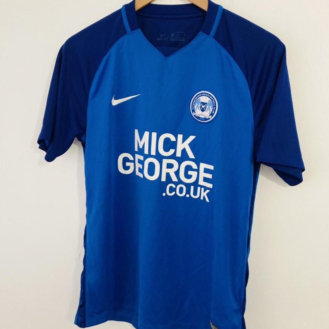 Peterborough United 2017/2018 Blue Home Football Shirt (M)