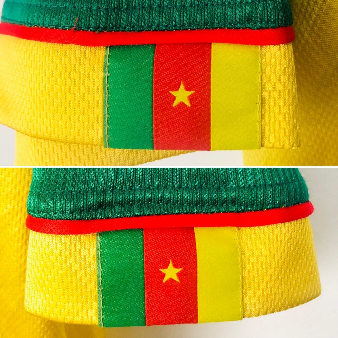 Cameroon 1998 Green & Yellow Home Football Shirt (XL)