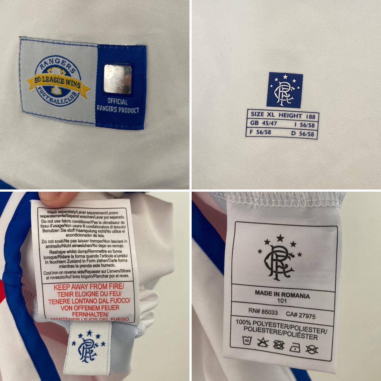 Rangers 2004/2005 White Away Football Shirt (XL)