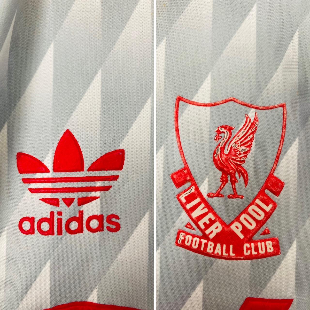 Liverpool 1989/1991 Grey Away Football Shirt (M)
