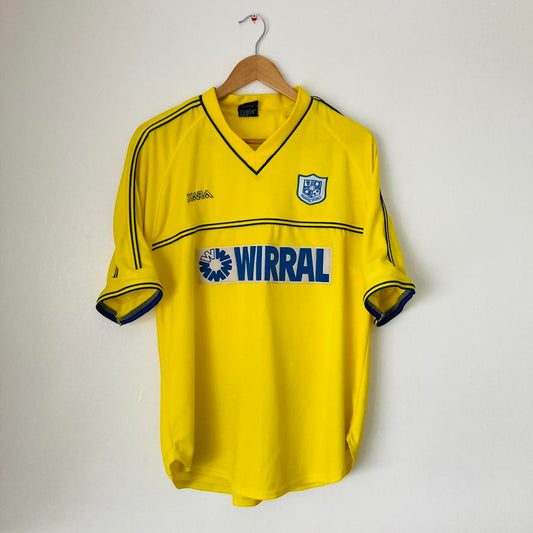 Tranmere 2001/2003 Yellow Away Football Shirt (L)