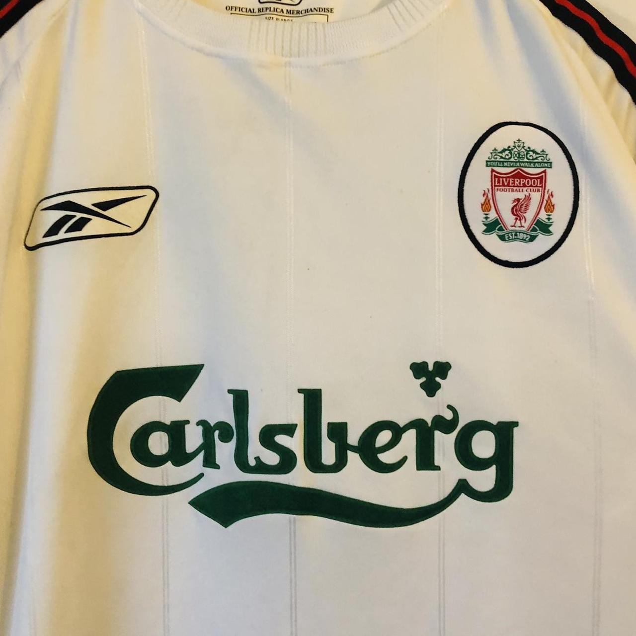 Liverpool 2003/2005 White Away Football Shirt (XL)