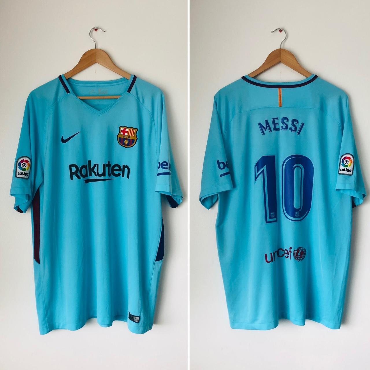 Barcelona 2017/2018 Blue Away Football Shirt (XXL)
