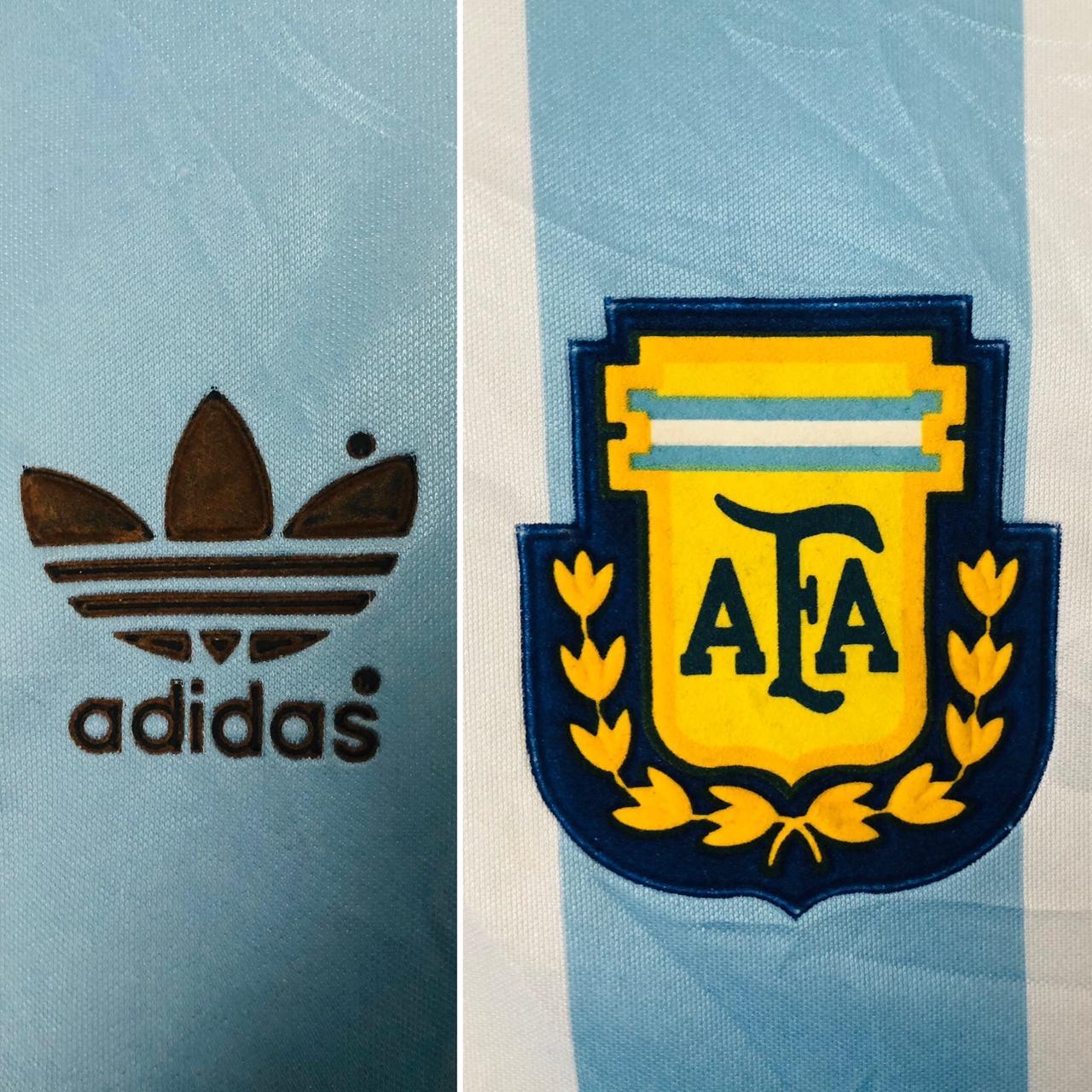 Argentina 1991/1993 Blue & White Home Football Shirt (L)