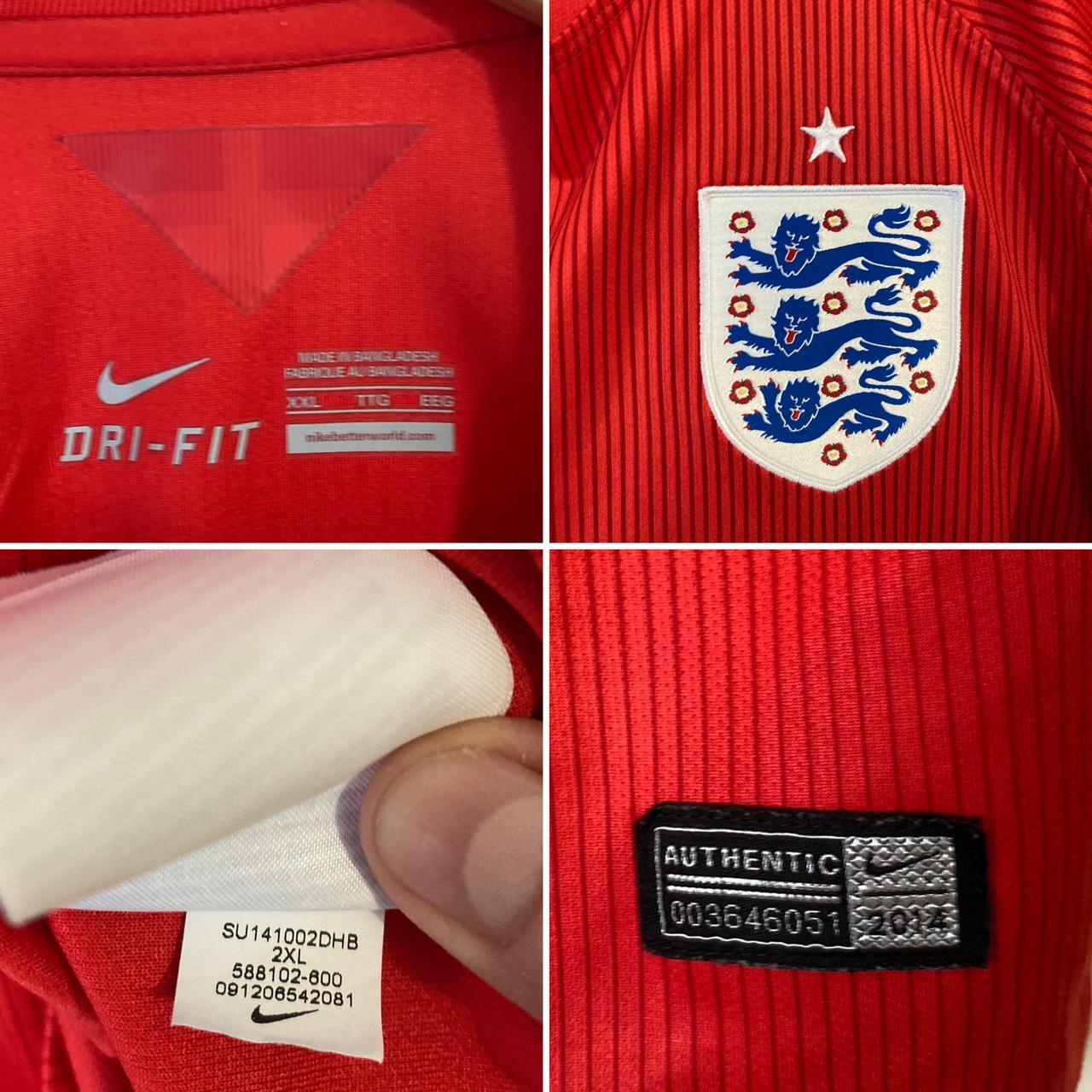 England 2014 Red Away Football Shirt (XXL)