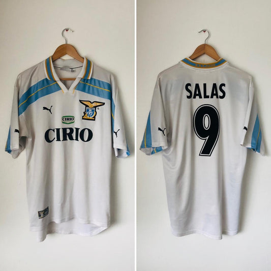 Lazio 1999/2000 White Away Football Shirt (L)