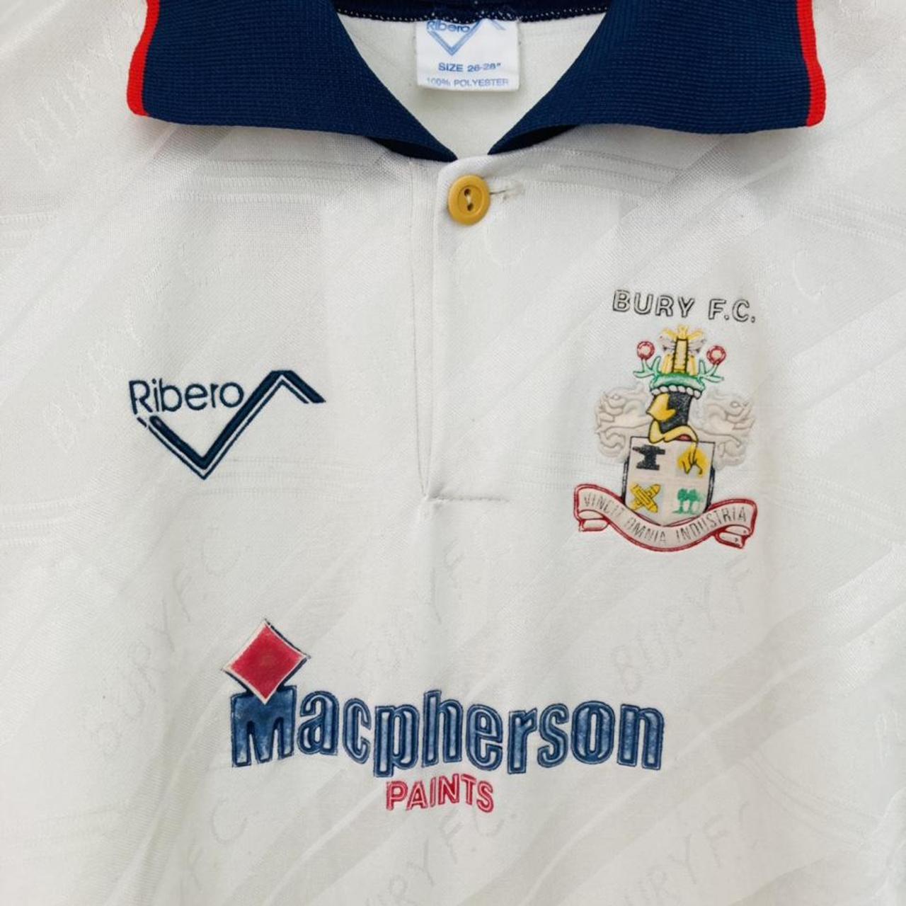 Bury 1990/1991 White Home Football Shirt (Child's 26/28)