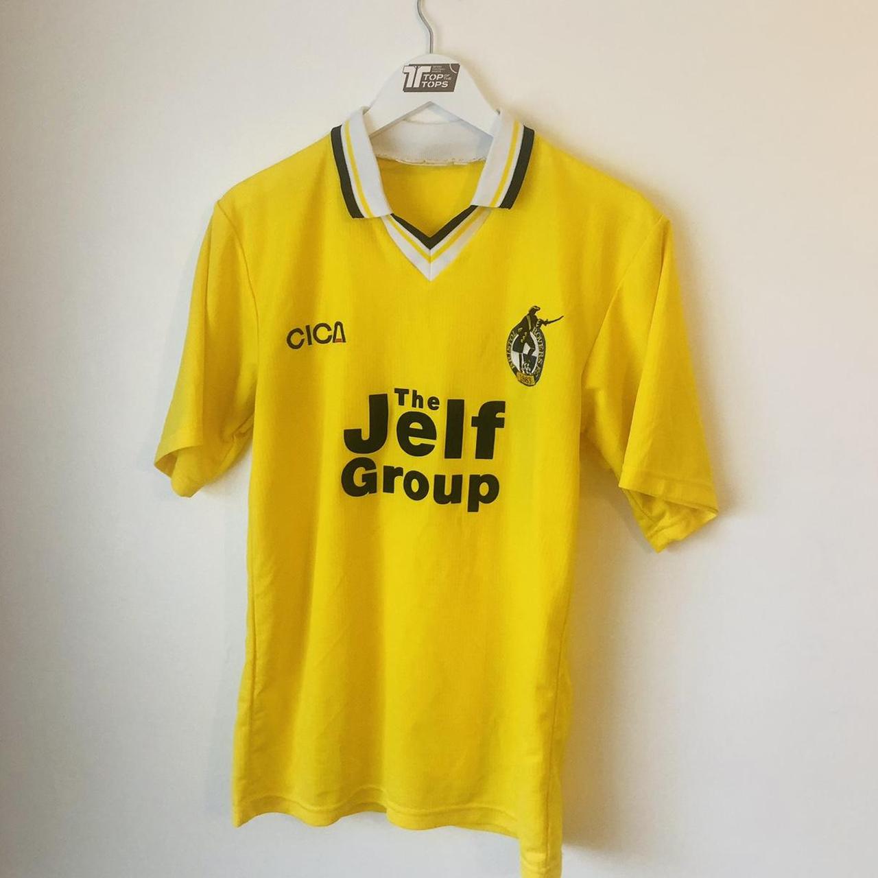 Bristol Rovers 1997/1998 Yellow Away Football Shirt (S)