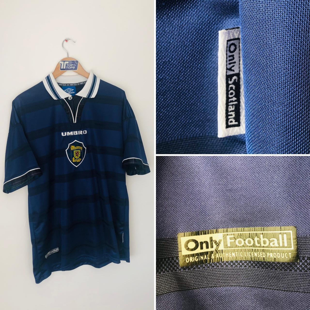 Scotland 1998 Blue Tartan Home Football Shirt (L)
