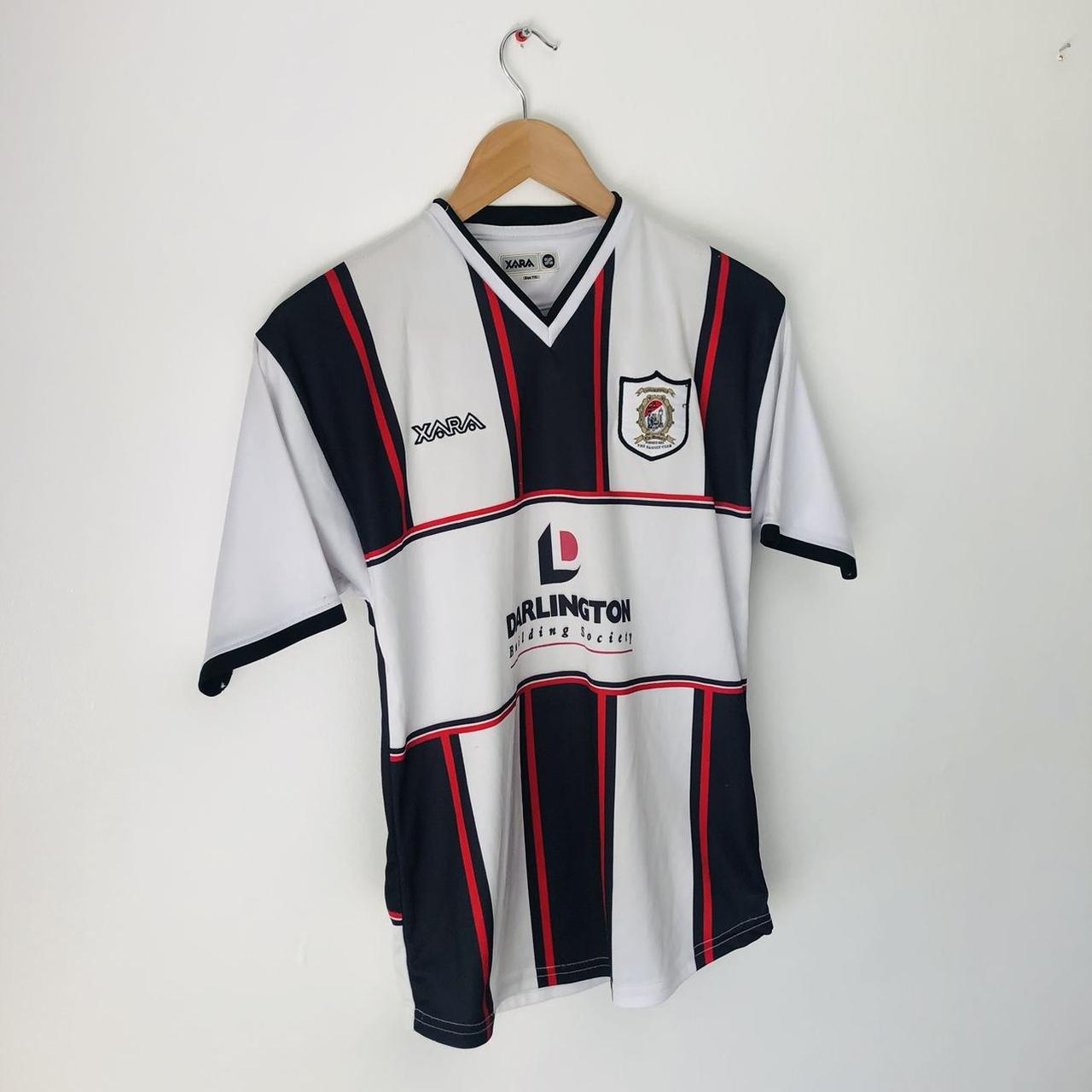 Darlington 2003/2004 White & Black Home Football Shirt (YXL)