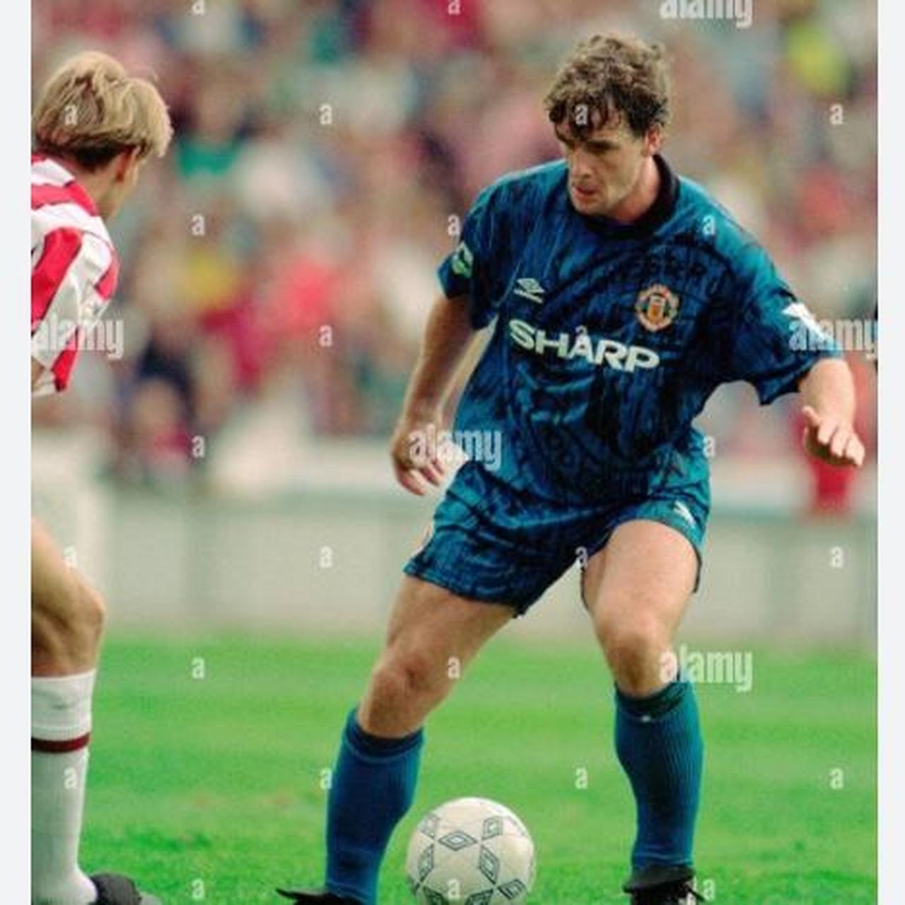 Manchester United 1992/1993 Blue Away Football Shirt (M)