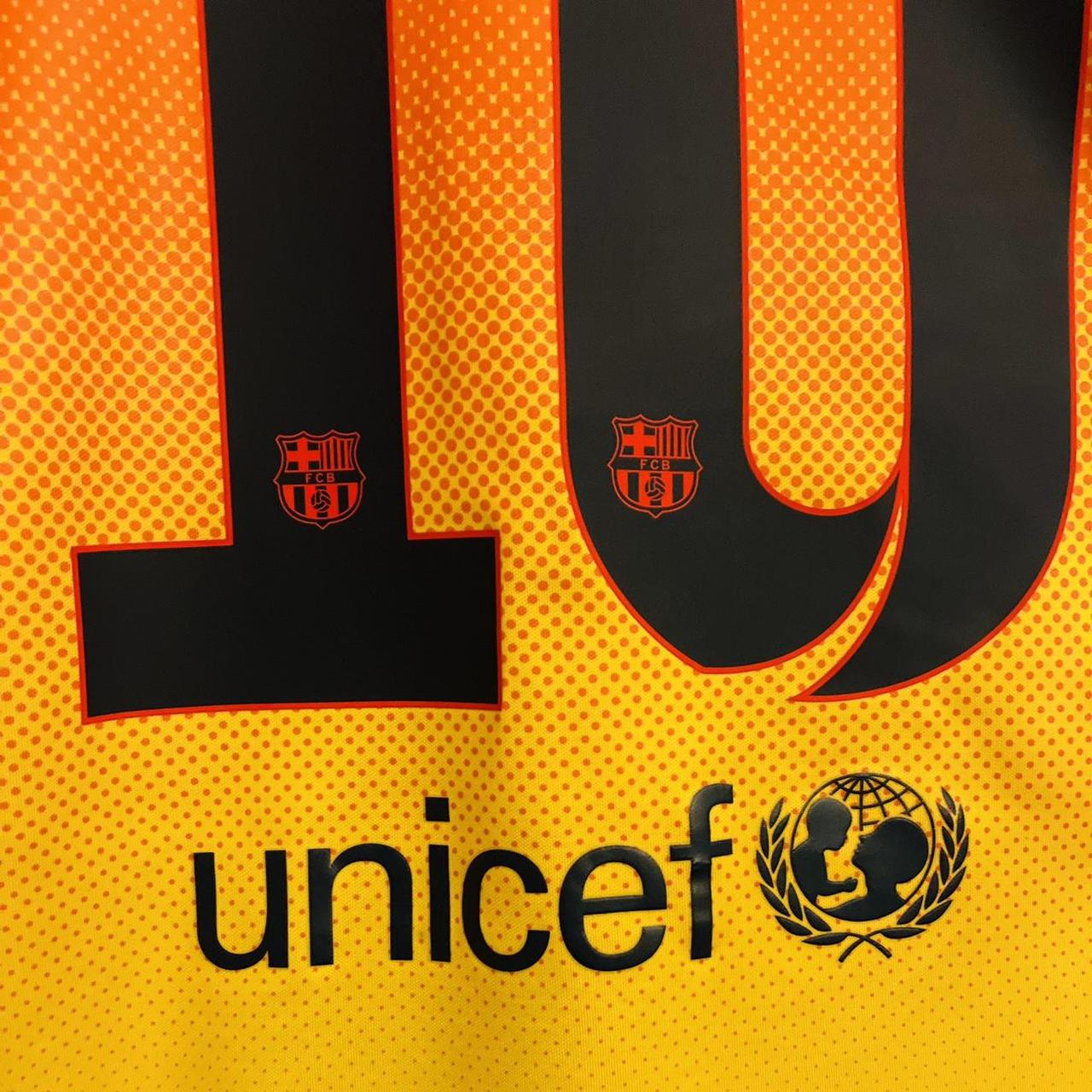 Barcelona 2012/2013 Orange Away Football Shirt (S)