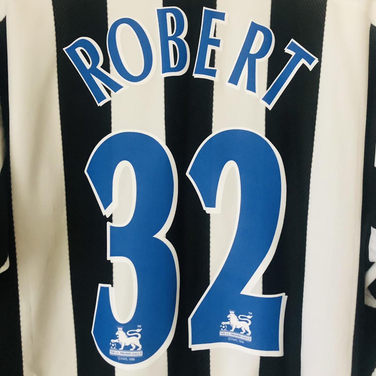 Newcastle United 2003/2004 Black & White Home Football Shirt (XL)