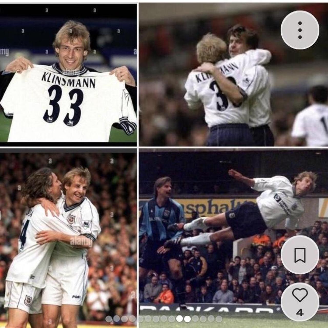 Tottenham Hotspur 1997/1998 White Home Football Shirt (L)