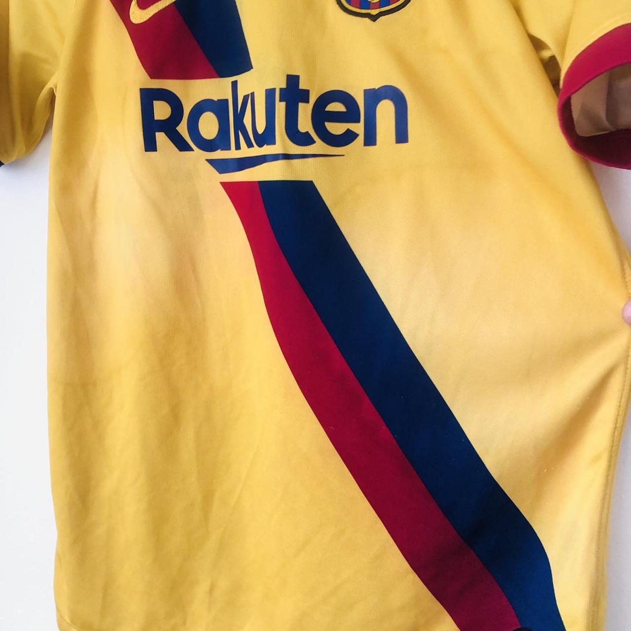 Barcelona 2019/2020 Yellow Away Football Shirt (YXL)
