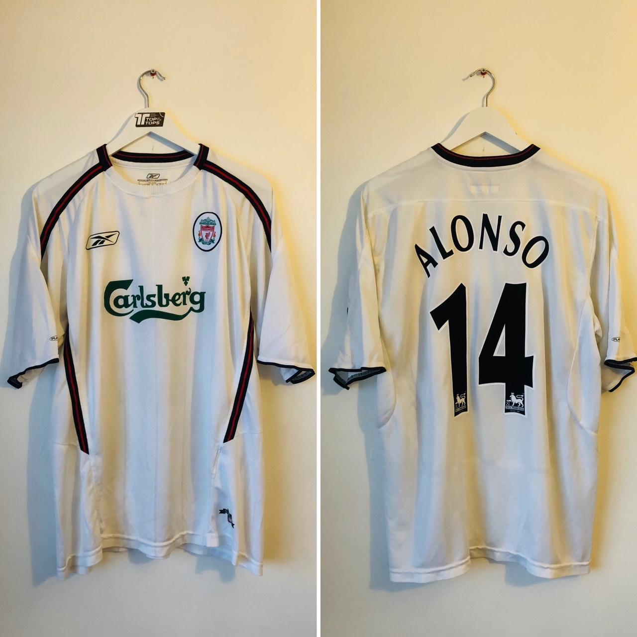Liverpool 2003/2005 White Away Football Shirt (XL)