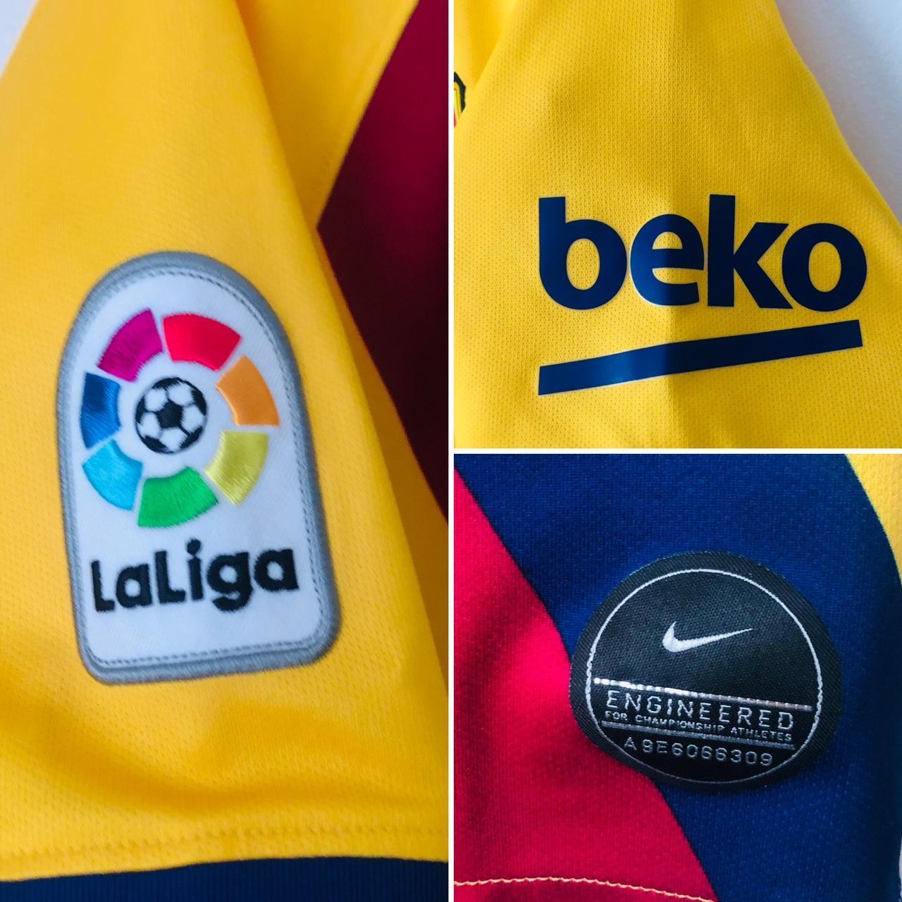 Barcelona 2019/2020 Yellow Away Football Shirt (M)