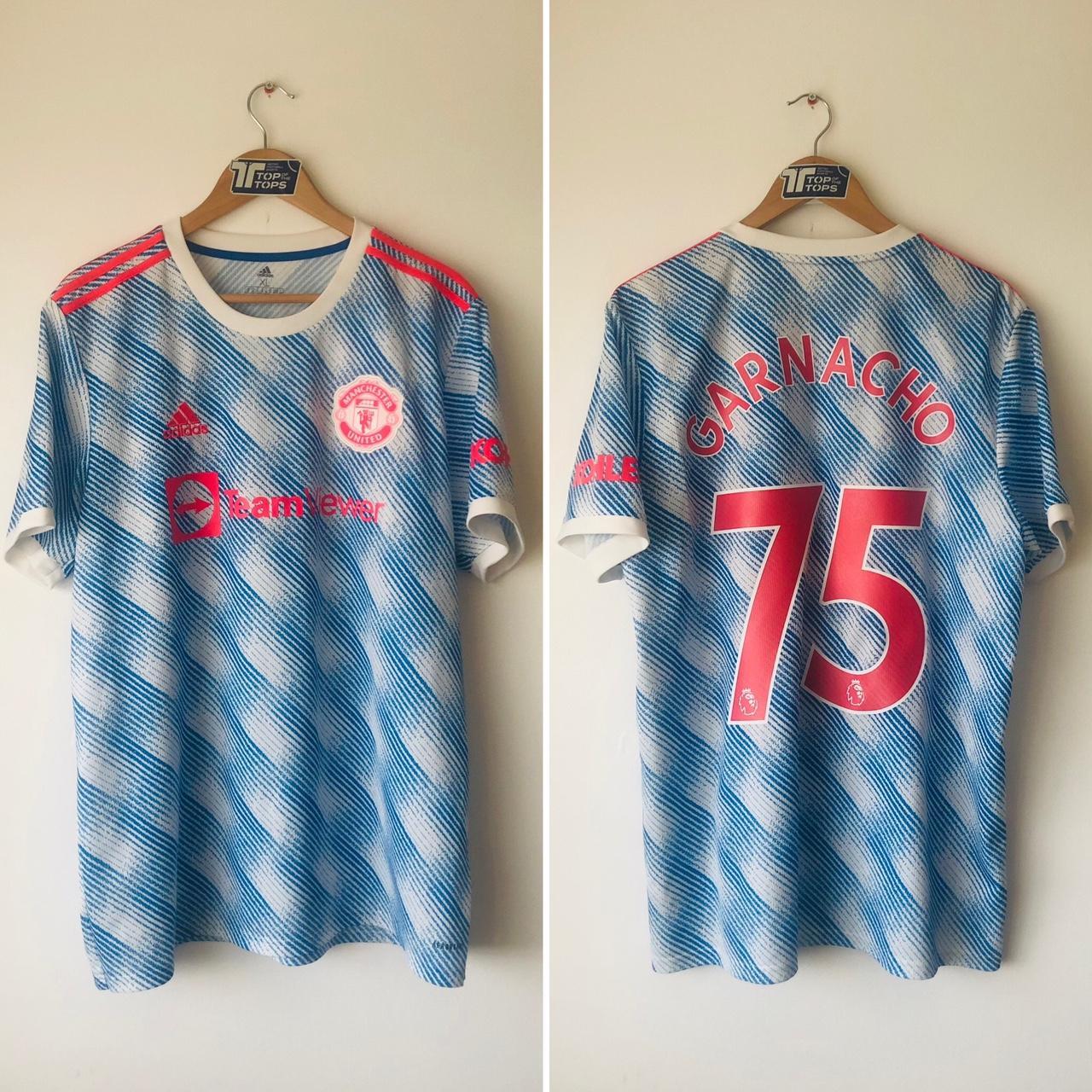 Manchester United 20021/22 Blue, White & Red Football Shirt (XL)