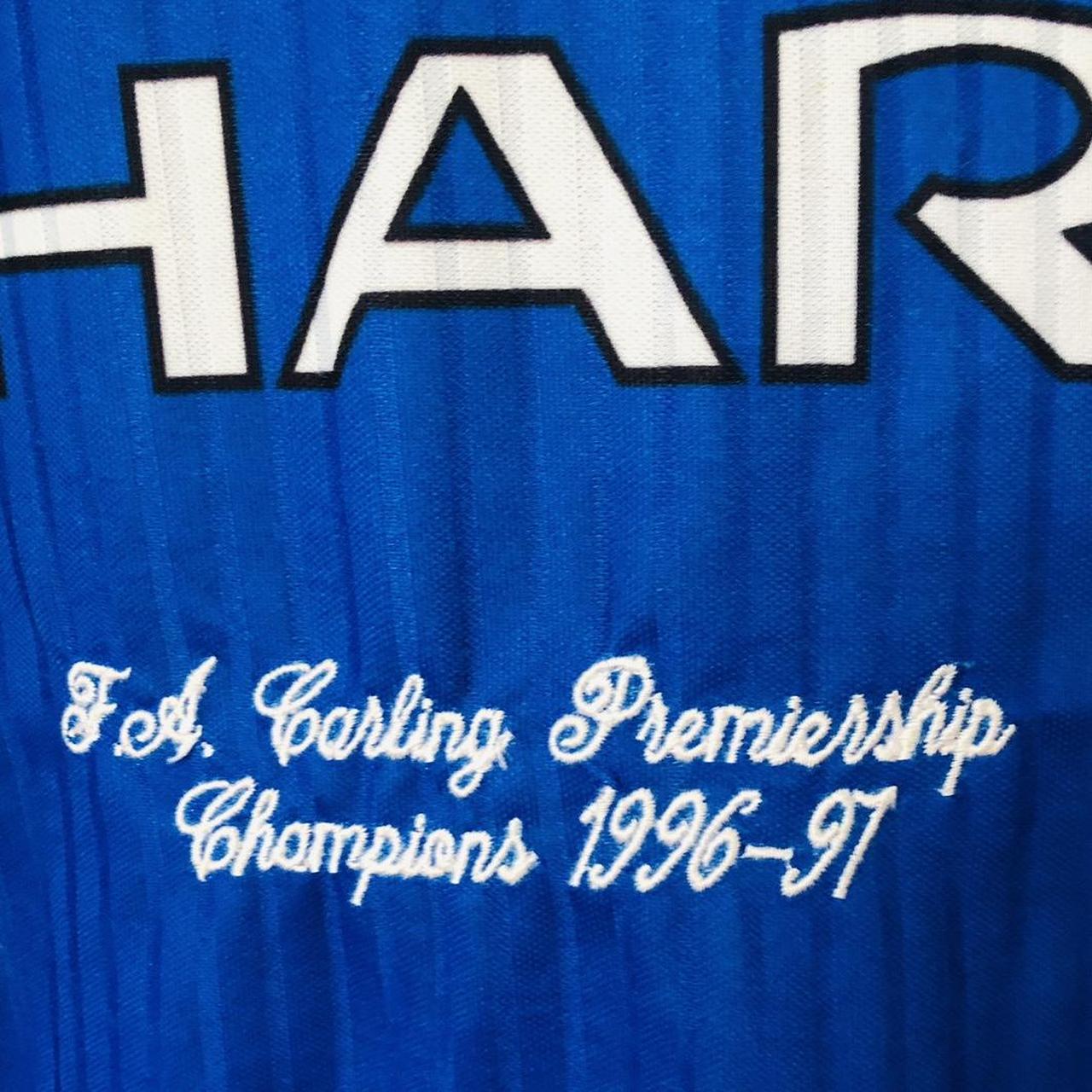 Manchester United 1996/1997 Blue Football Shirt (L)