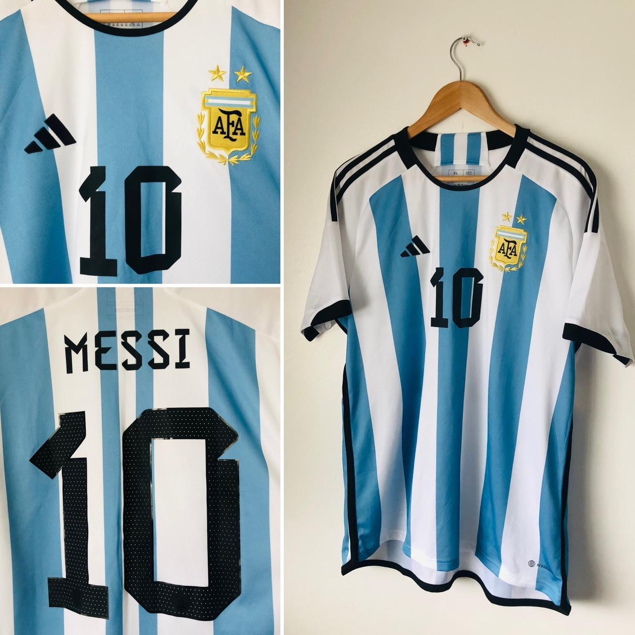 Argentina 2022 Blue & White Home Football Shirt (XL)