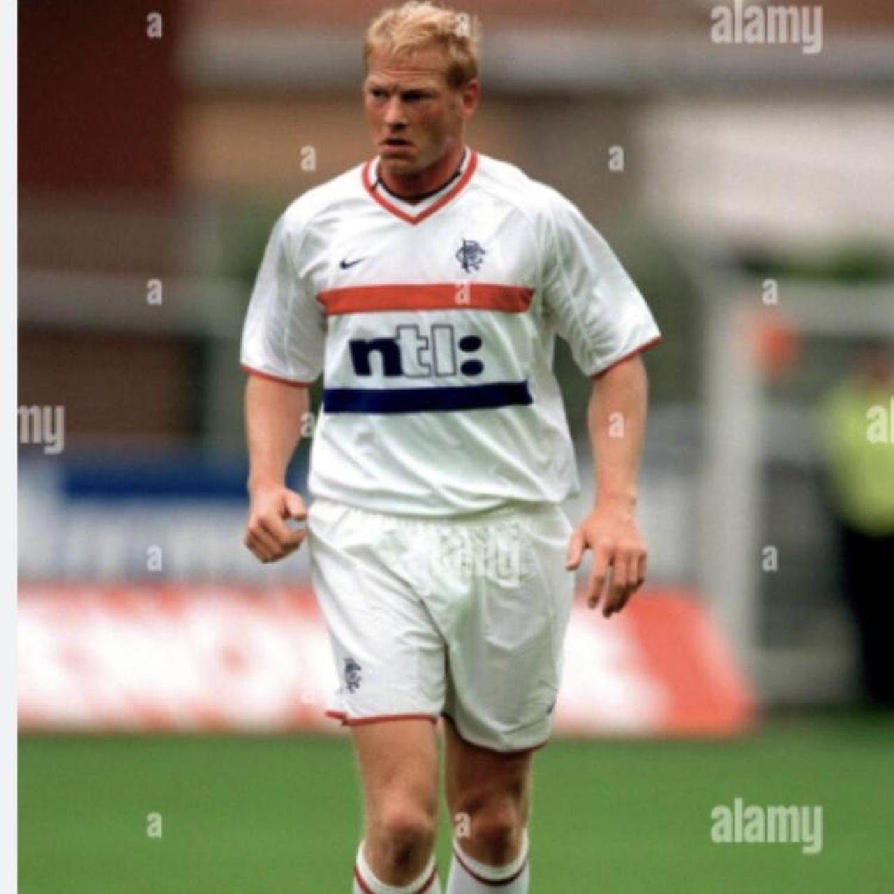 Rangers 2000/2001 White Away Football Shirt (L)