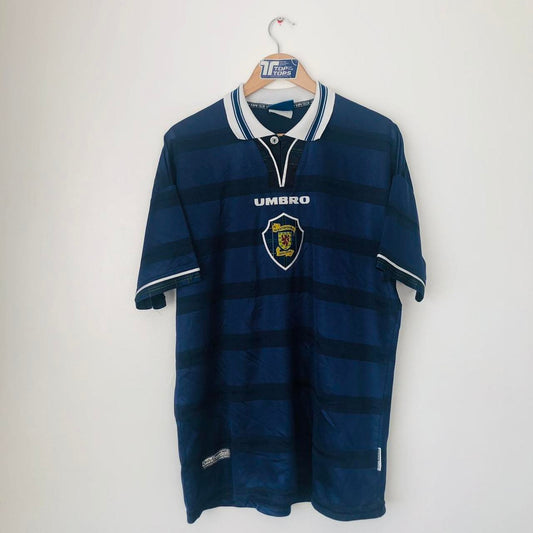 Scotland 1998 Blue Tartan Football Shirt (XL)