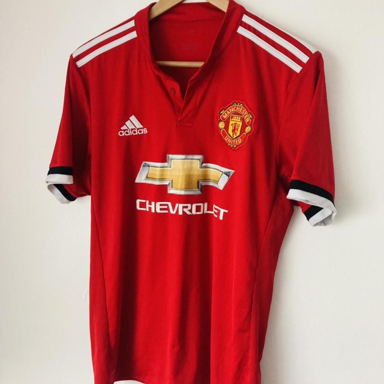 Manchester United 2017/2018 Red Home Football Shirt (M)