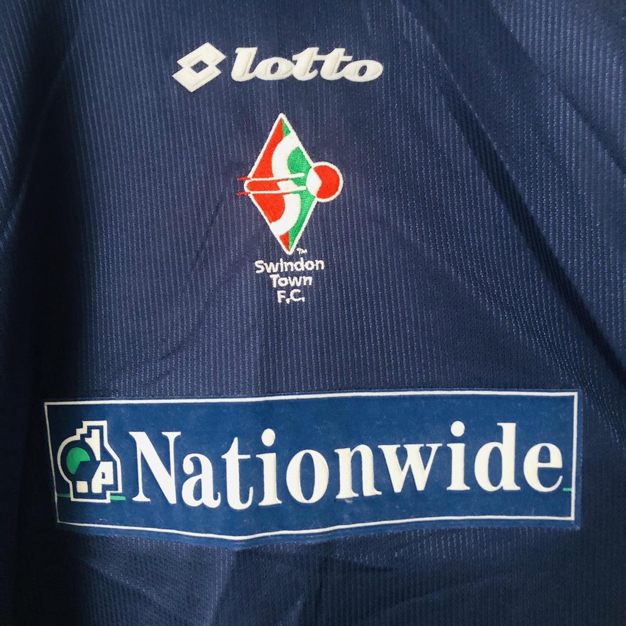 Swindon Town 1999/2000 Blue Away Football Shirt (M)