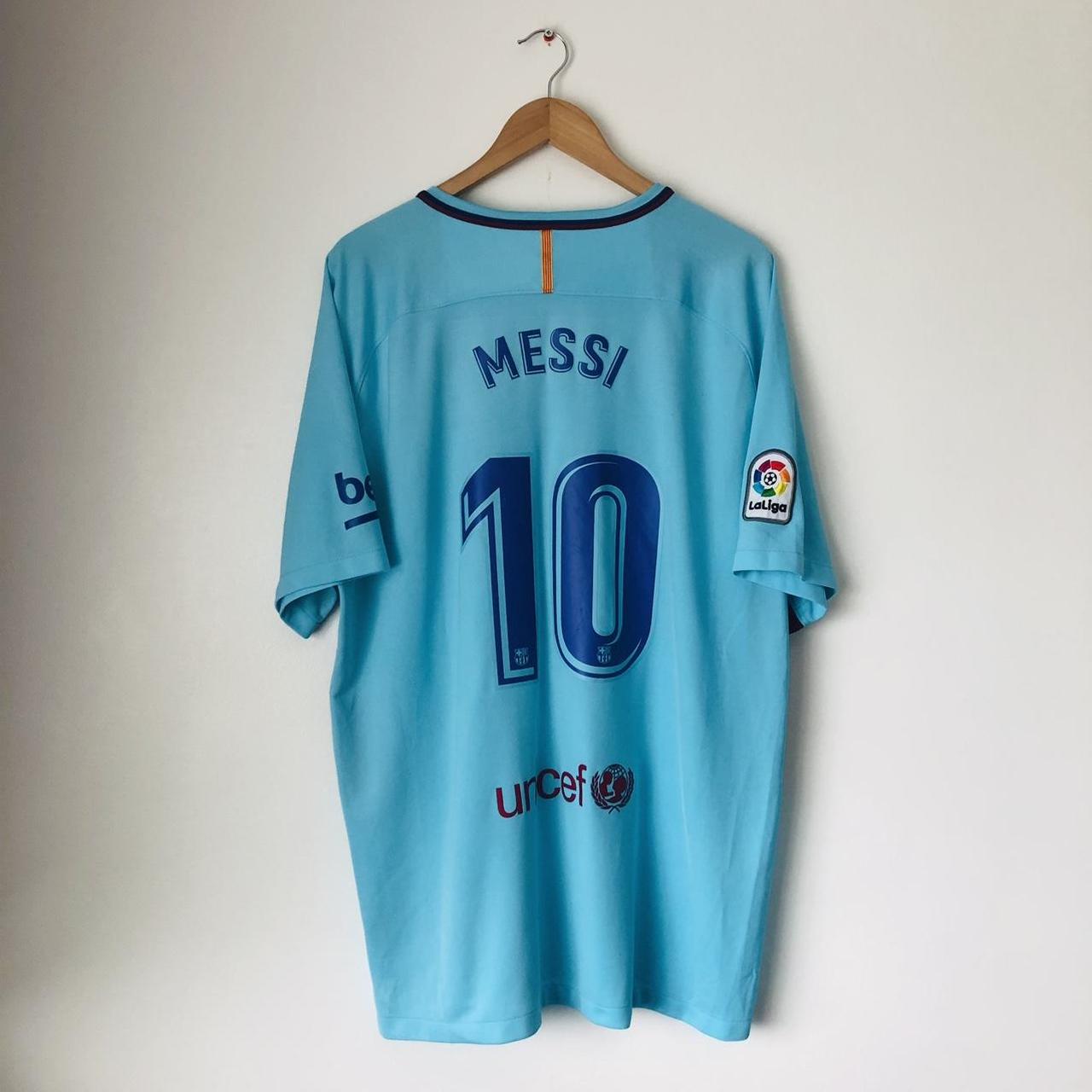 Barcelona 2017/2018 Blue Away Football Shirt (XXL)