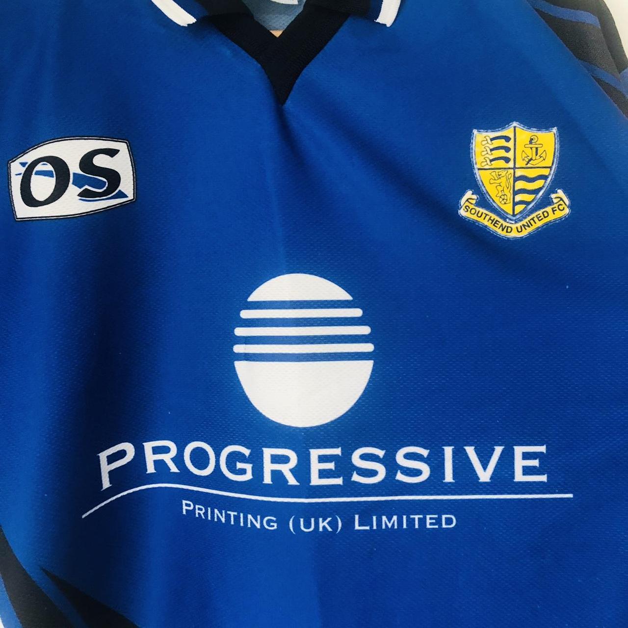 Southend United 1998/1999 Blue Home Football Shirt (L)