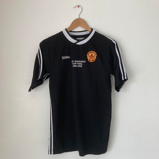 Motherwell 2004/2005 Black Football Shirt (S)