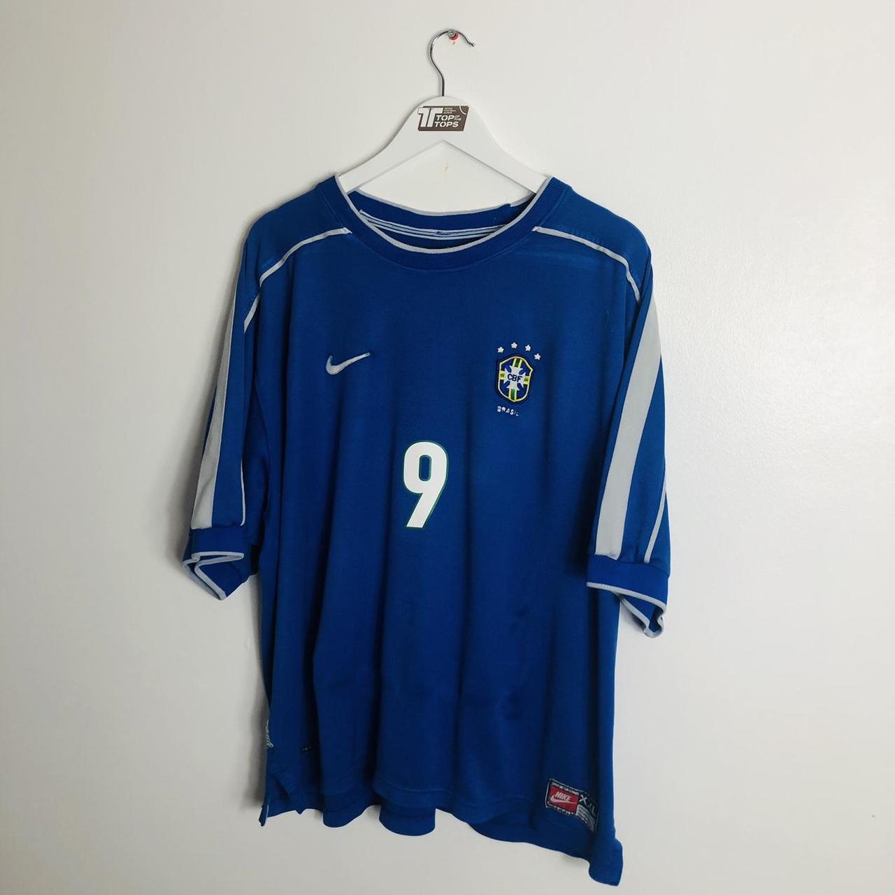 Brazil 1998 Blue Away Football Shirt (XXL)