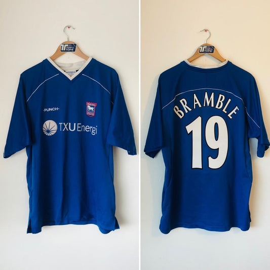 Ipswich Town 2001/2002 Blue Football Shirt (XL)