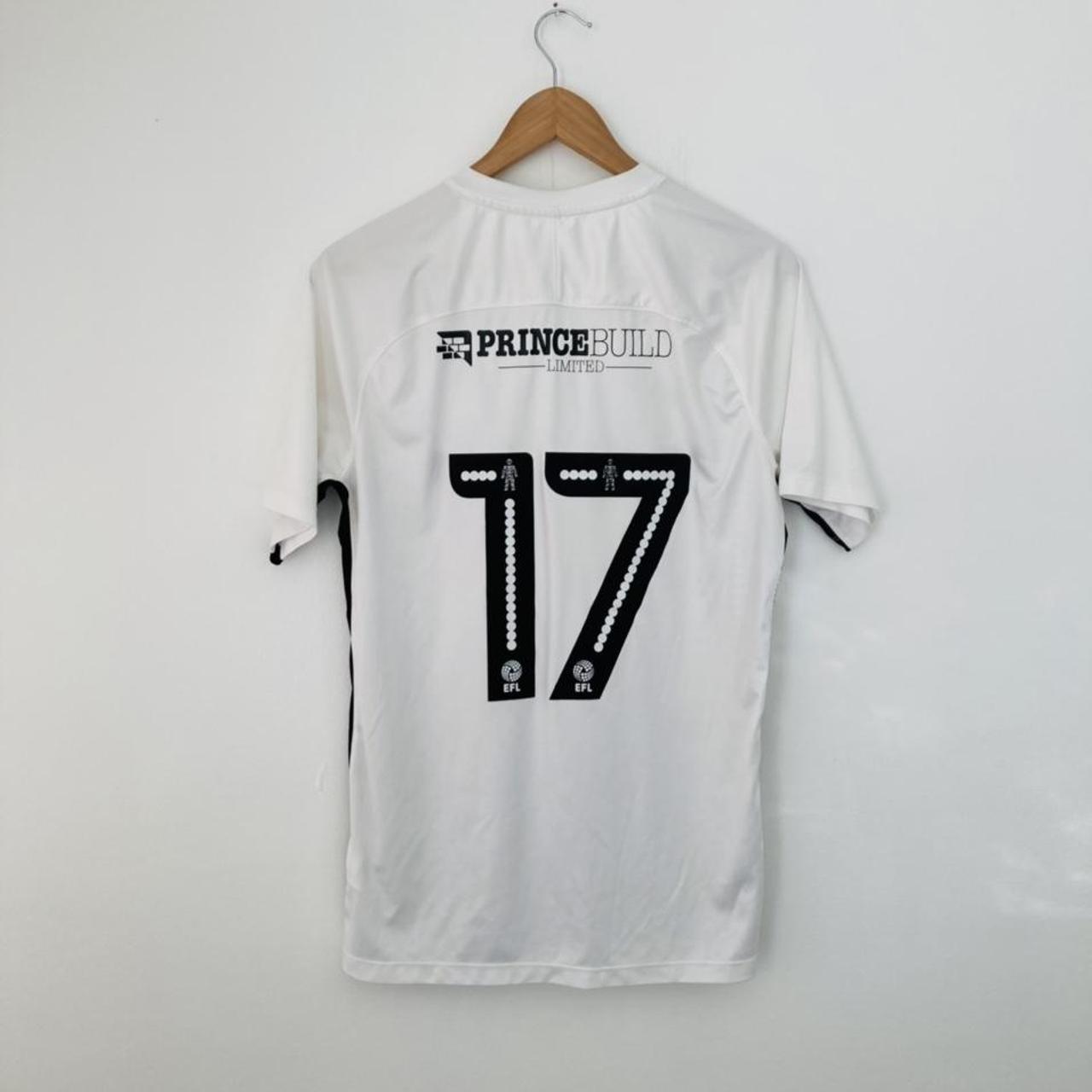 Peterborough United 2017/2018 Black & White Away Football Shirt (M)