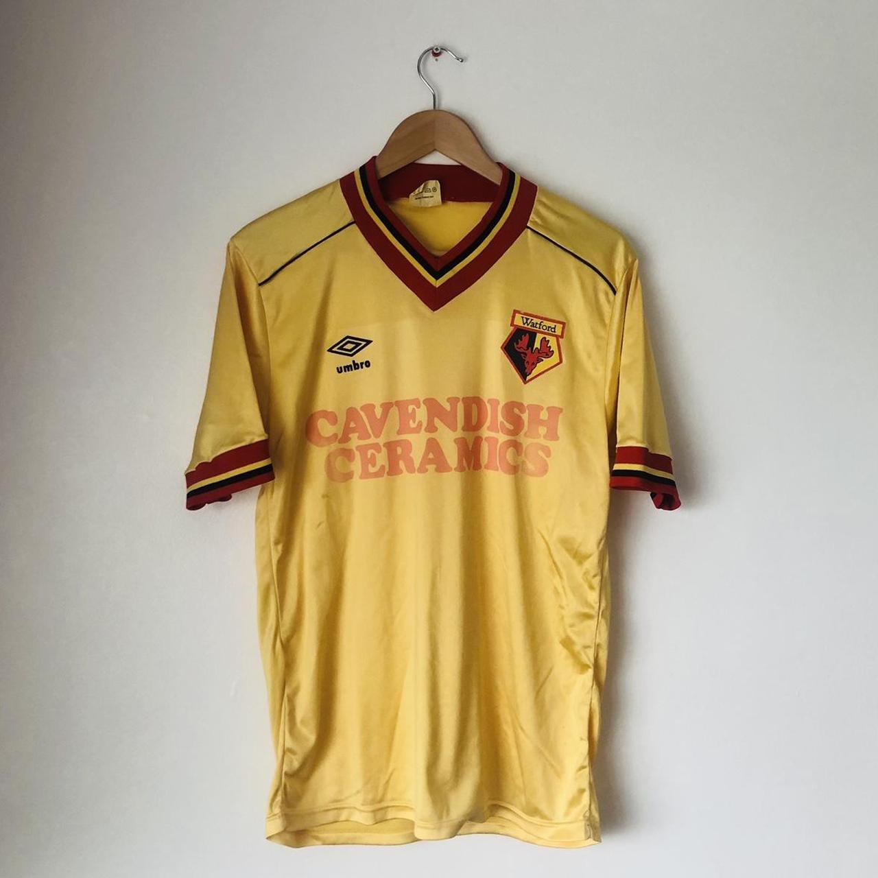 Watford 80s Yellow Home Football Shirt (M)