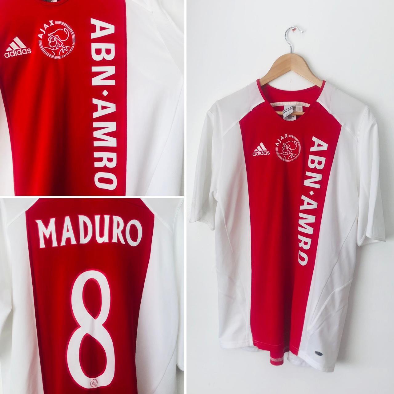 Ajax 2005/2006 Red & White Home Football Shirt (L)