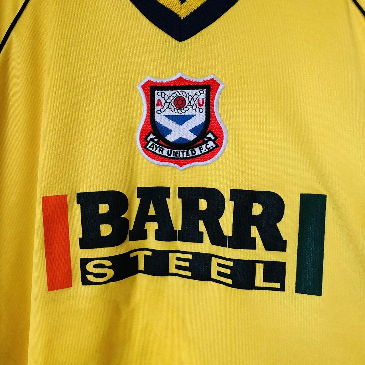 Ayr United 1998/1999 Yellow Away Football Shirt (XL)