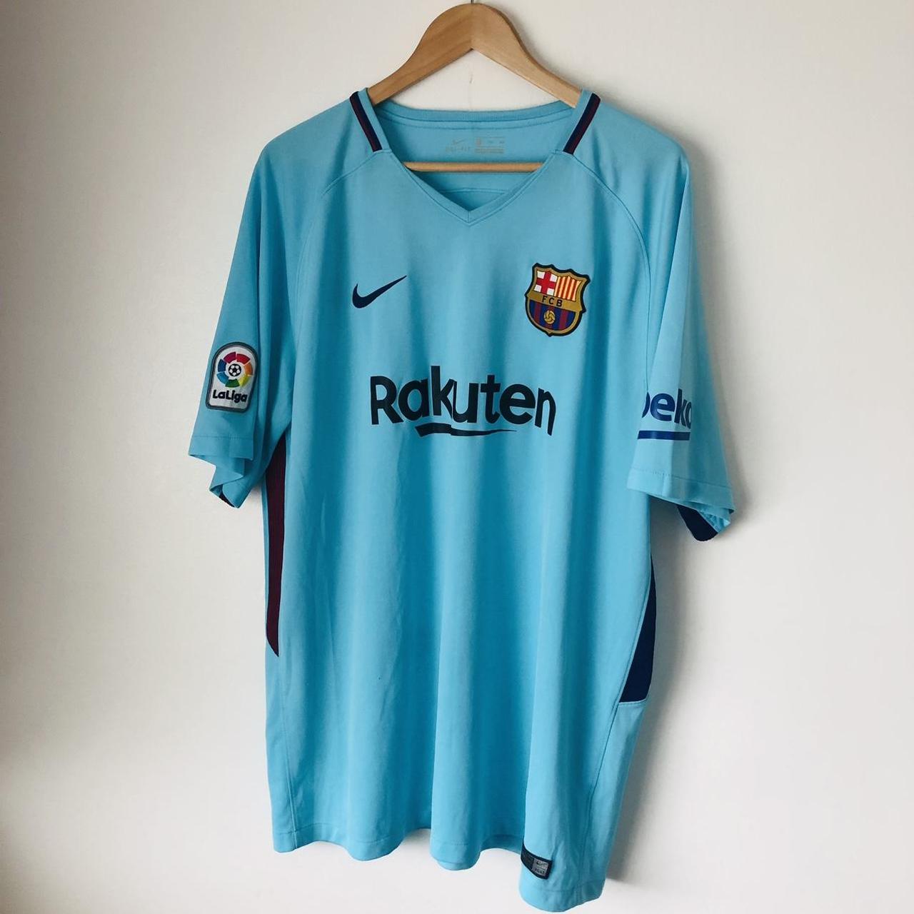 Barcelona 2017/2018 Blue Away Football Shirt (XXL)