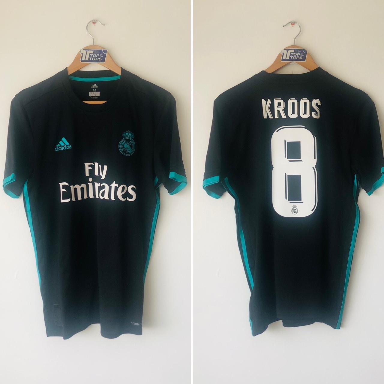 Real Madrid 2017/18 Black Football Shirt (M)