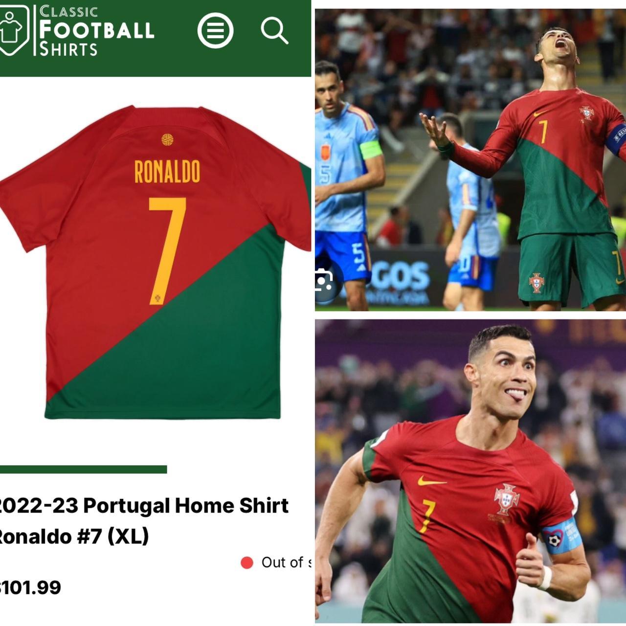 Portugal 2022/2024 Red & Green Home Football Shirt (XXL)