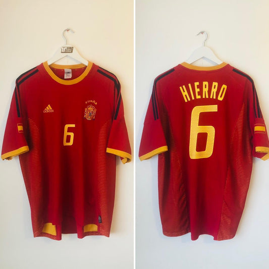 Spain 2002 Red Home Football Shirt (XL)