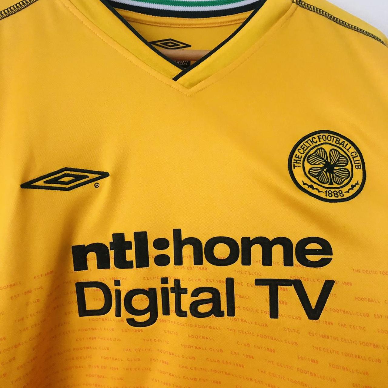 Celtic 2002/2003 Yellow Football Shirt (XXL)
