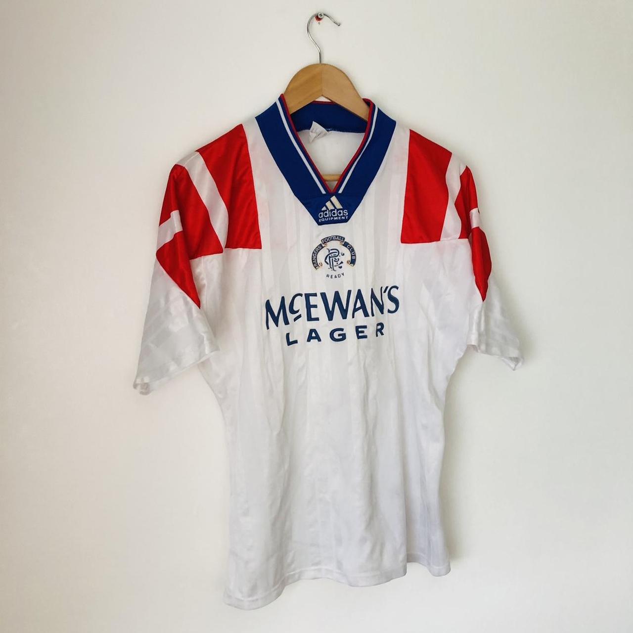 Rangers 1992/1993 White Away Football Shirt (M)