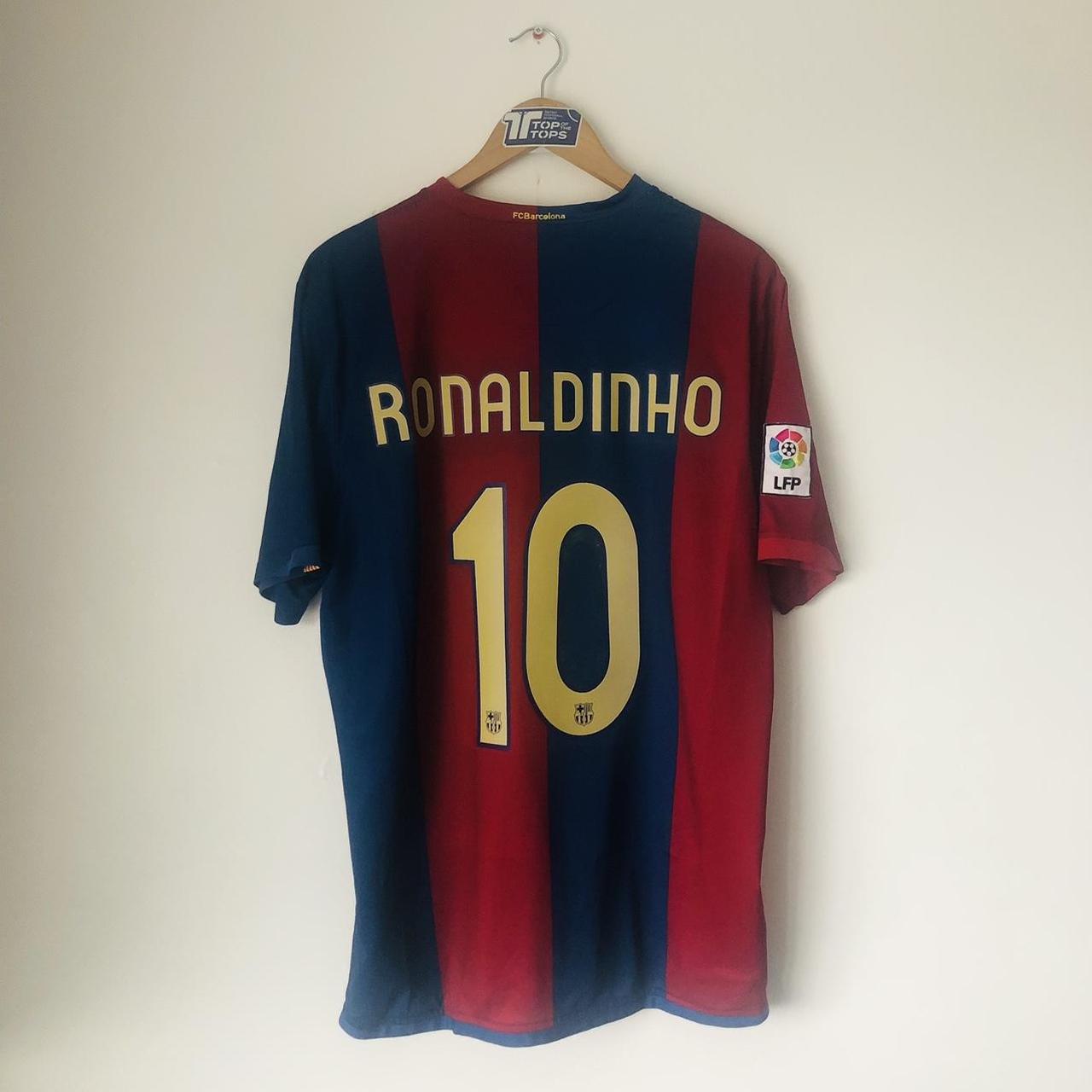 Barcelona 2006/2007 Red & Blue Football Shirt (XL)